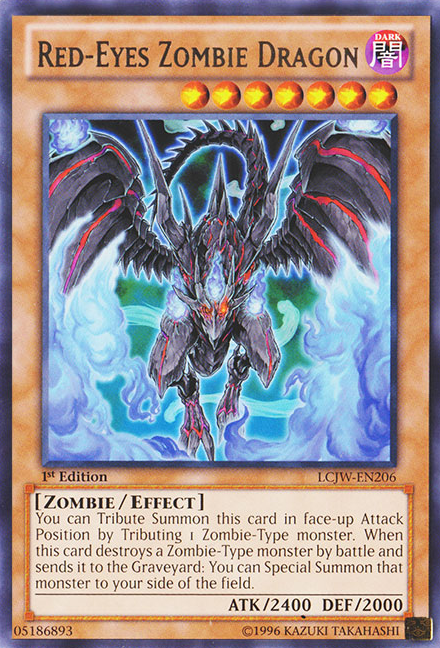 Red-Eyes Zombie Dragon [LCJW-EN206] Rare | Galactic Gamez