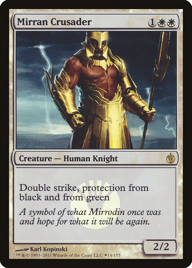 Mirran Crusader (Buy-A-Box) [Mirrodin Besieged Promos] | Galactic Gamez