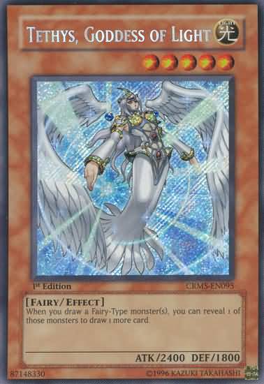 Tethys, Goddess of Light [CRMS-EN095] Secret Rare | Galactic Gamez