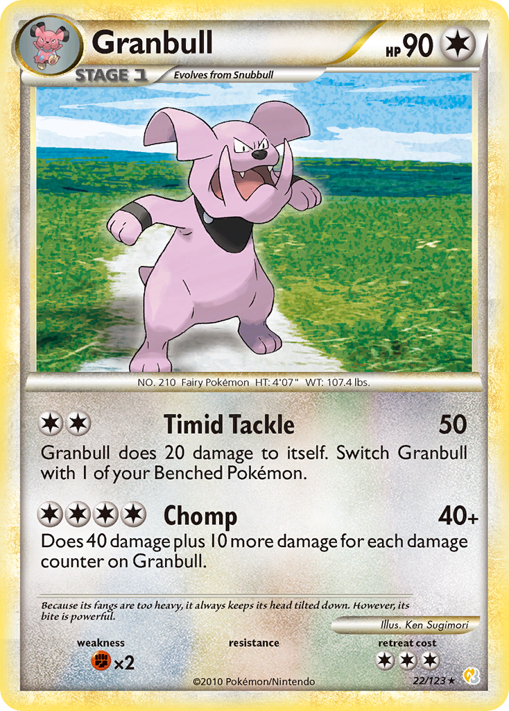 Granbull (22/123) [HeartGold & SoulSilver: Base Set] | Galactic Gamez