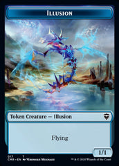 Illusion // Saproling Token [Commander Legends Tokens] | Galactic Gamez