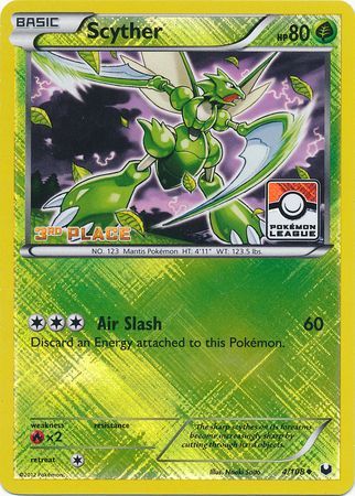 Scyther (4/108) (League Promo 3rd Place) [Black & White: Dark Explorers] | Galactic Gamez