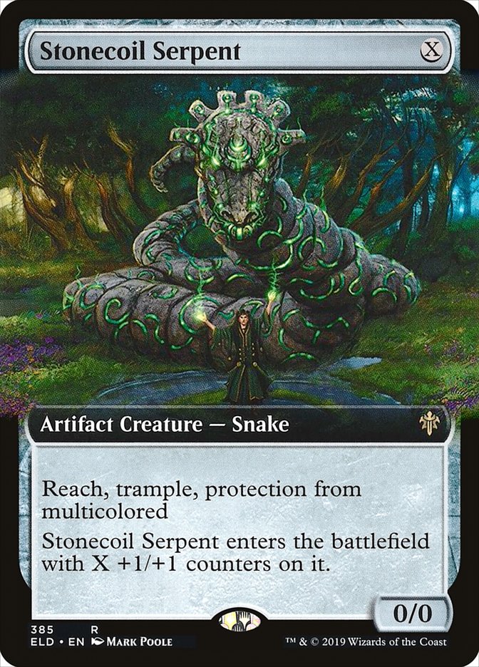 Stonecoil Serpent (Extended Art) [Throne of Eldraine] | Galactic Gamez