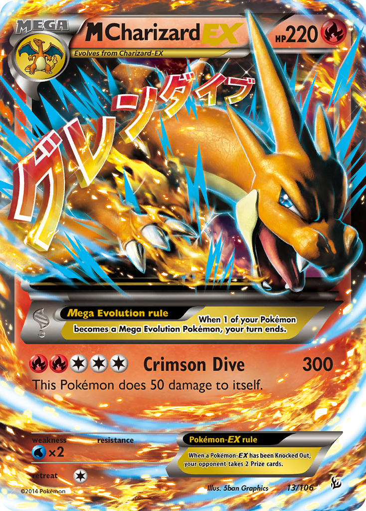 M Charizard EX (13/106) [XY: Flashfire] | Galactic Gamez