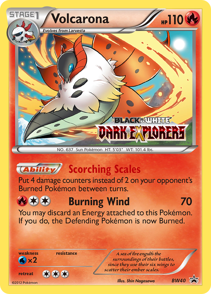 Volcarona (BW40) [Black & White: Black Star Promos] | Galactic Gamez