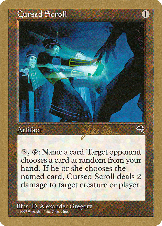 Cursed Scroll (Jakub Slemr) [World Championship Decks 1999] | Galactic Gamez