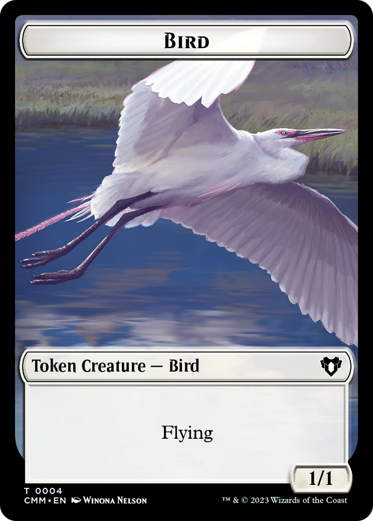 Bird Token [Commander Masters Tokens] | Galactic Gamez