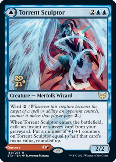 Torrent Sculptor // Flamethrower Sonata [Strixhaven: School of Mages Prerelease Promos] | Galactic Gamez