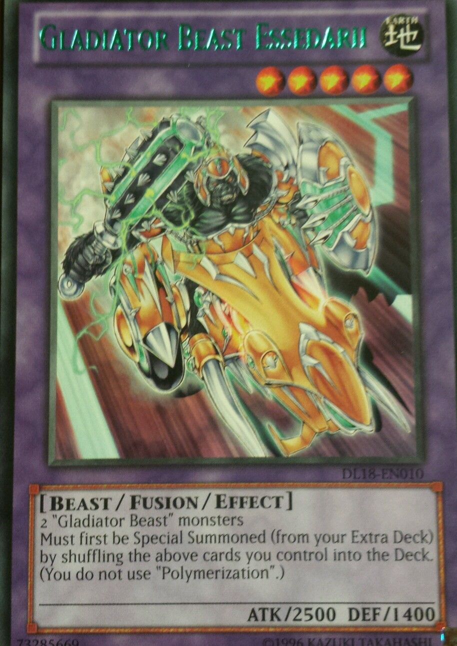 Gladiator Beast Essedarii (Green) [DL18-EN010] Rare | Galactic Gamez