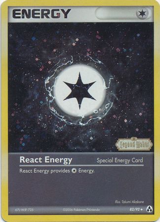 React Energy (82/92) (Stamped) [EX: Legend Maker] | Galactic Gamez