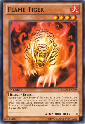 Flame Tiger [GAOV-EN039] Common | Galactic Gamez