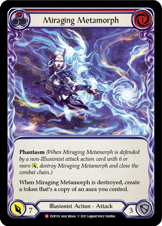 Miraging Metamorph [EVR139] (Everfest)  1st Edition Rainbow Foil | Galactic Gamez