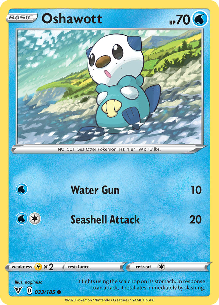 Oshawott (033/185) [Sword & Shield: Vivid Voltage] | Galactic Gamez