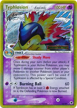 Typhlosion (12/101) (Delta Species) (Stamped) [EX: Dragon Frontiers] | Galactic Gamez