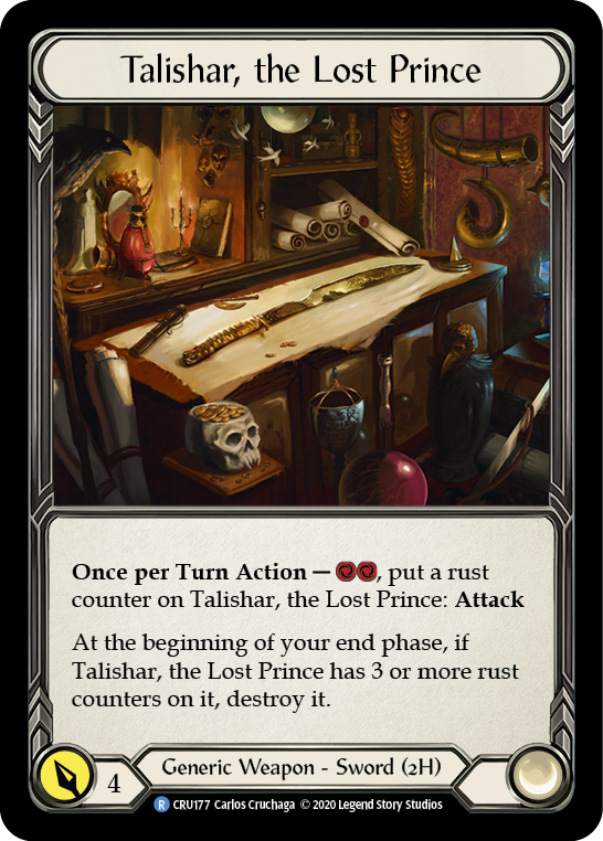 Talishar, the Lost Prince [CRU177] 1st Edition Cold Foil | Galactic Gamez