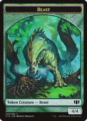 Elf Druid // Beast (020/036) Double-sided Token [Commander 2014 Tokens] | Galactic Gamez