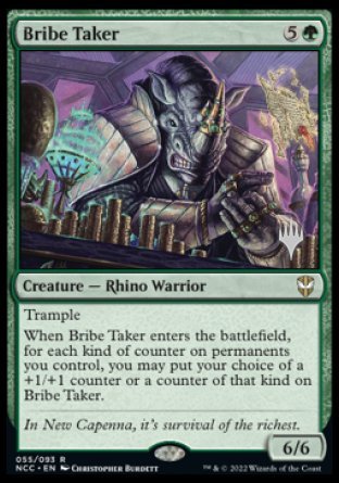 Bribe Taker (Promo Pack) [Streets of New Capenna Commander Promos] | Galactic Gamez