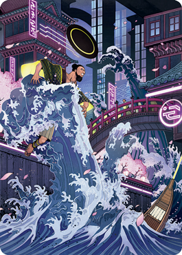 Invoke Despair Art Card [Kamigawa: Neon Dynasty Art Series] | Galactic Gamez