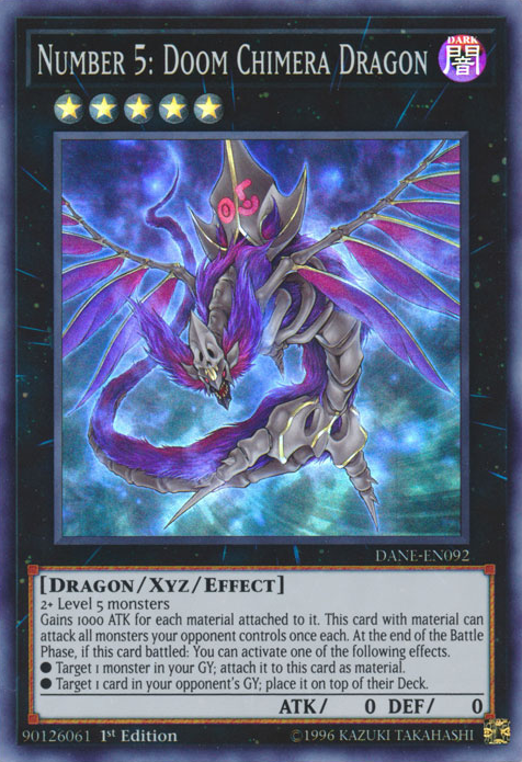 Number 5: Doom Chimera Dragon [DANE-EN092] Super Rare | Galactic Gamez