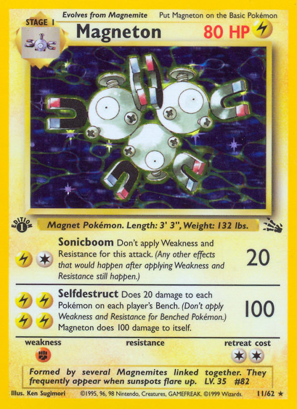 Magneton (11/62) [Fossil 1st Edition] | Galactic Gamez