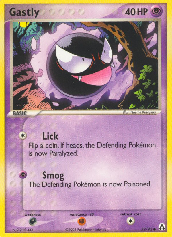 Gastly (52/92) [EX: Legend Maker] | Galactic Gamez