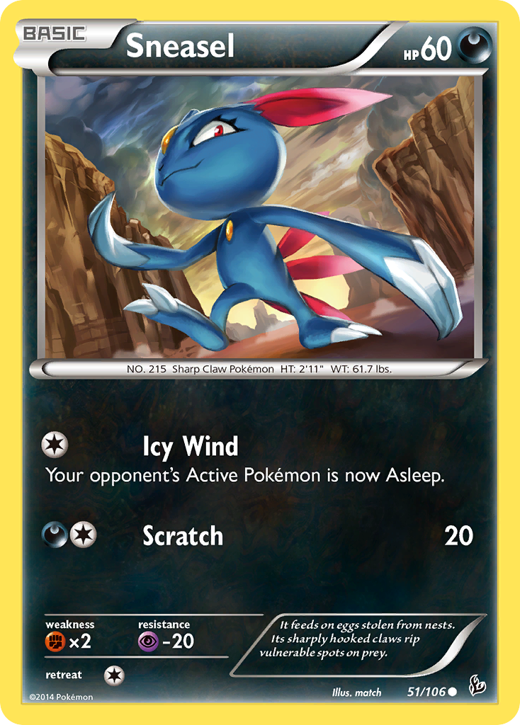 Sneasel (51/106) [XY: Flashfire] | Galactic Gamez