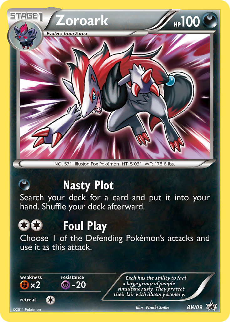 Zoroark (BW09) [Black & White: Black Star Promos] | Galactic Gamez