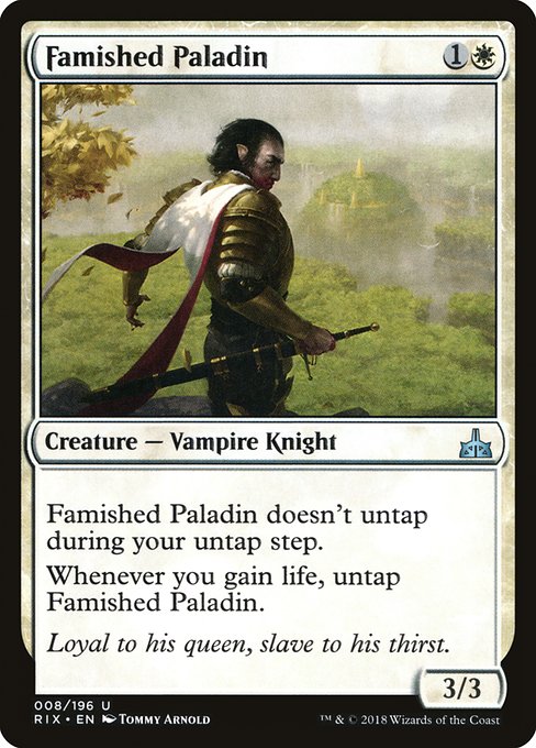 Famished Paladin [Rivals of Ixalan] | Galactic Gamez