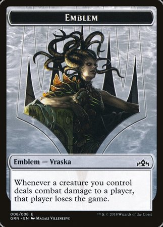 Emblem - Vraska, Golgari Queen [Guilds of Ravnica Tokens] | Galactic Gamez