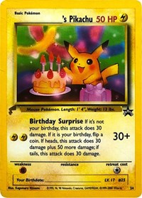 Pikachu (24) (Birthday) [Pikachu World Collection Promos] | Galactic Gamez