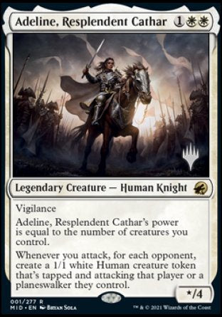 Adeline, Resplendent Cathar (Promo Pack) [Innistrad: Midnight Hunt Promos] | Galactic Gamez