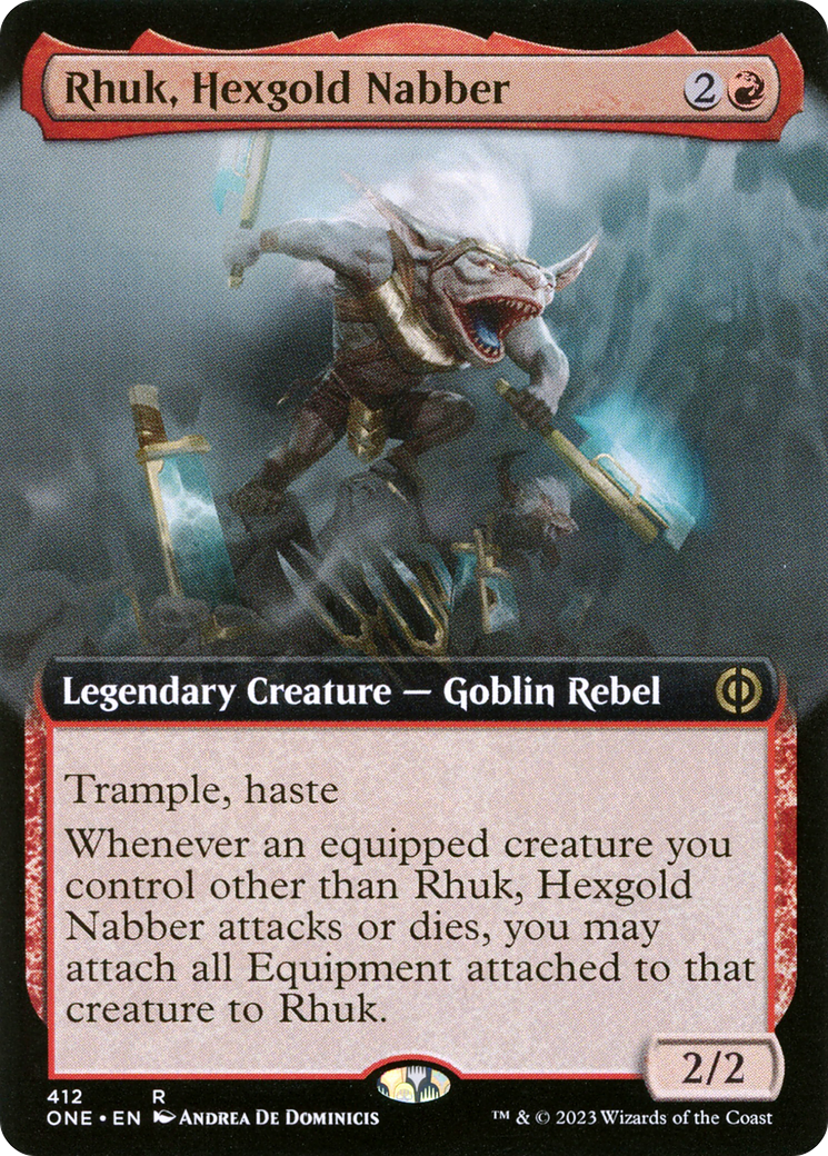 Rhuk, Hexgold Nabber (Extended Art) [Phyrexia: All Will Be One] | Galactic Gamez