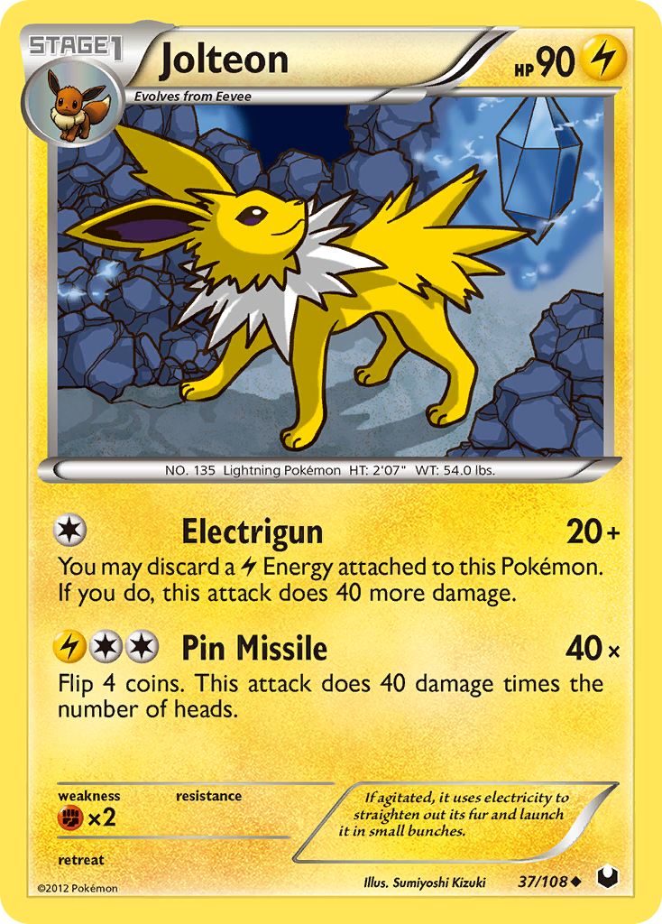 Jolteon (37/108) [Black & White: Dark Explorers] | Galactic Gamez