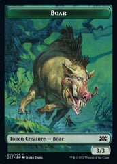 Boar // Aven Initiate Double-sided Token [Double Masters 2022 Tokens] | Galactic Gamez