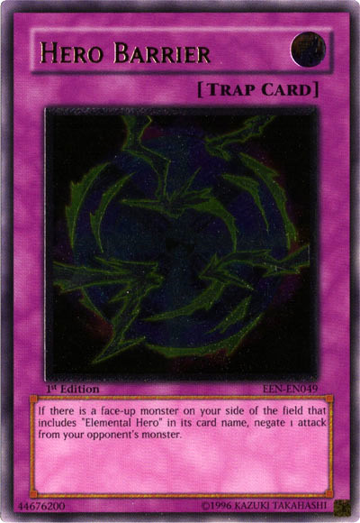 Hero Barrier [EEN-EN049] Ultimate Rare | Galactic Gamez