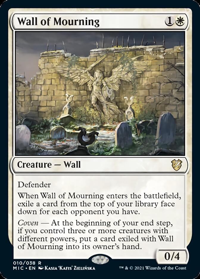 Wall of Mourning [Innistrad: Midnight Hunt Commander] | Galactic Gamez