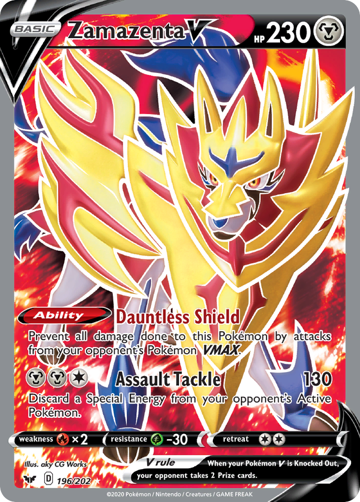 Zamazenta V (196/202) [Sword & Shield: Base Set] | Galactic Gamez