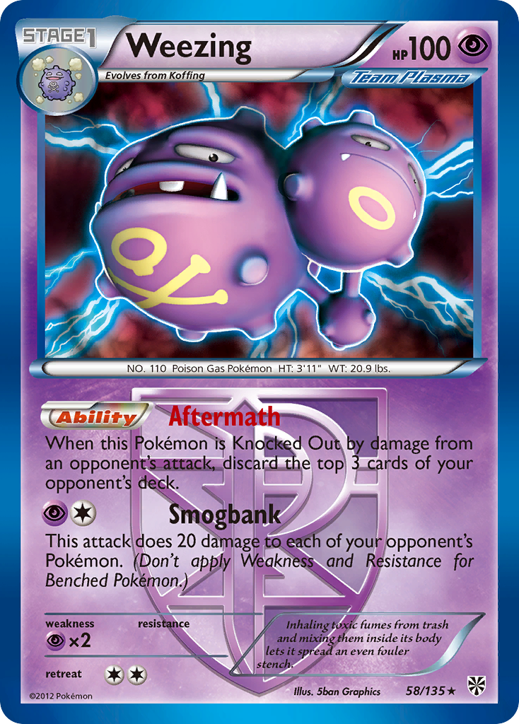 Weezing (58/135) [Black & White: Plasma Storm] | Galactic Gamez