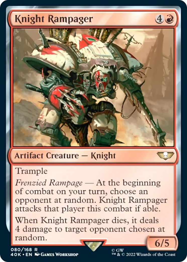 Knight Rampager [Universes Beyond: Warhammer 40,000] | Galactic Gamez