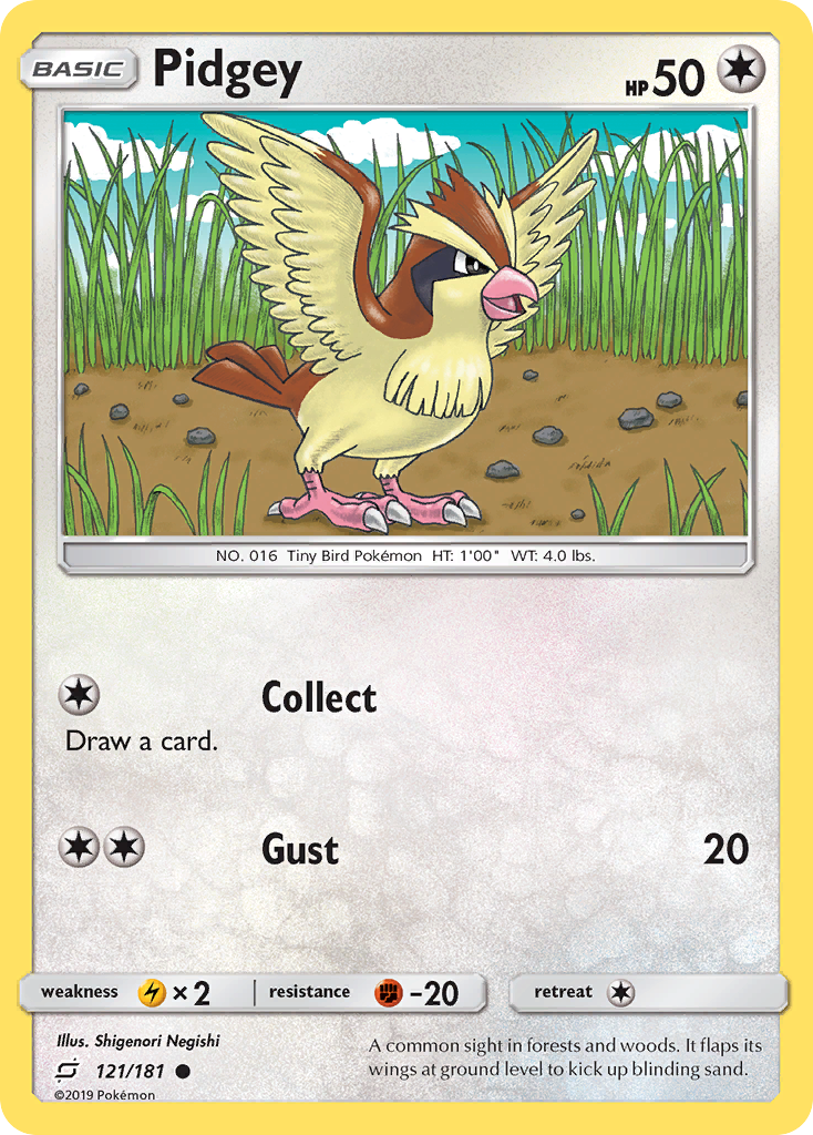 Pidgey (121/181) [Sun & Moon: Team Up] | Galactic Gamez