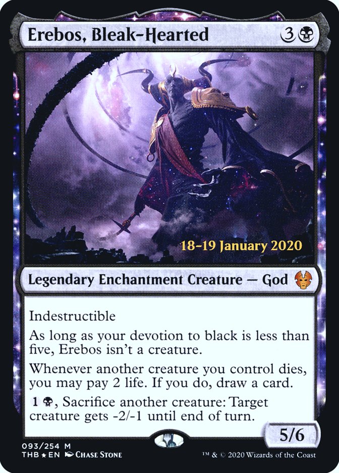 Erebos, Bleak-Hearted [Theros Beyond Death Prerelease Promos] | Galactic Gamez