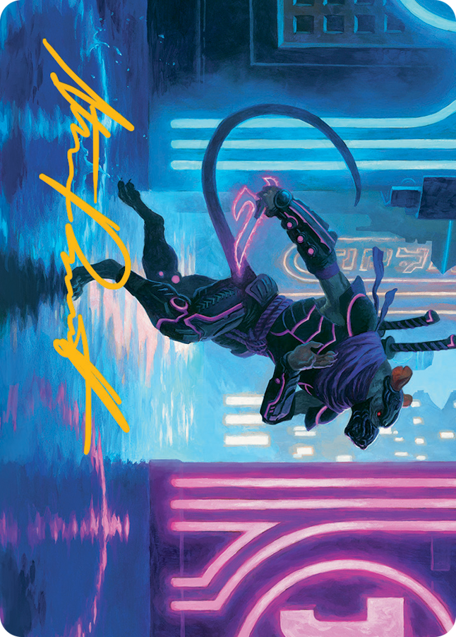 Nezumi Informant Art Card (Gold-Stamped Signature) [March of the Machine Art Series] | Galactic Gamez