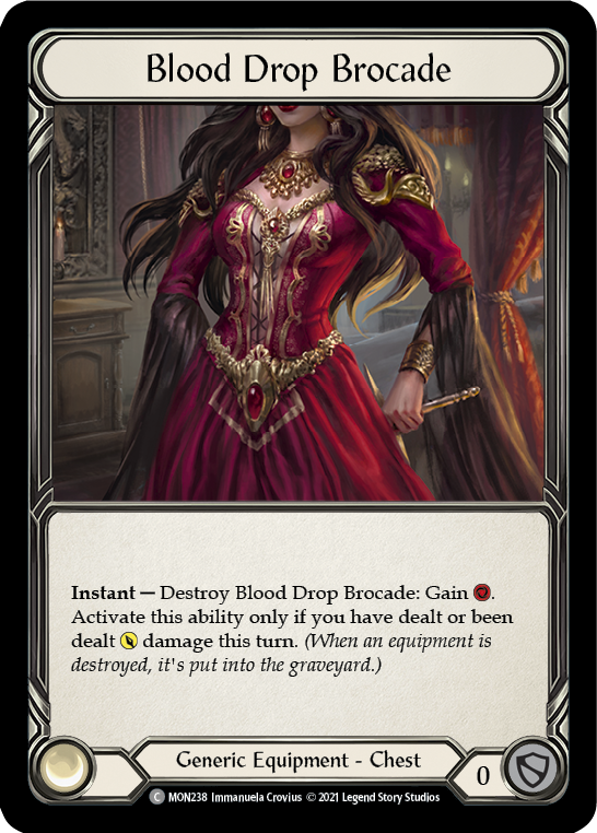 Blood Drop Brocade [MON238] 1st Edition Normal | Galactic Gamez