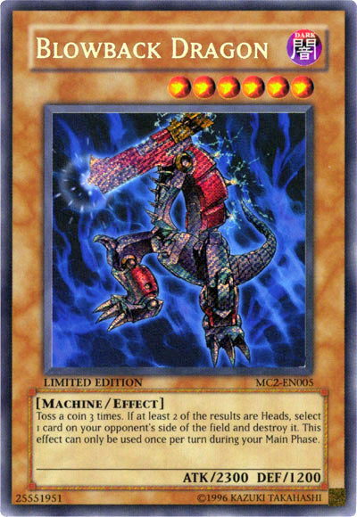 Blowback Dragon [MC2-EN005] Secret Rare | Galactic Gamez