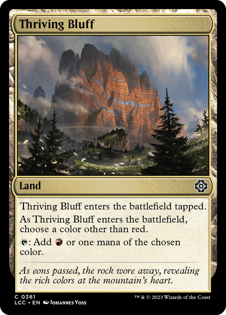 Thriving Bluff [The Lost Caverns of Ixalan Commander] | Galactic Gamez