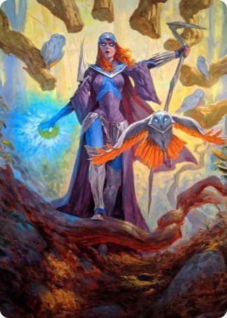 Kasmina, Enigma Sage Art Card [Strixhaven: School of Mages Art Series] | Galactic Gamez