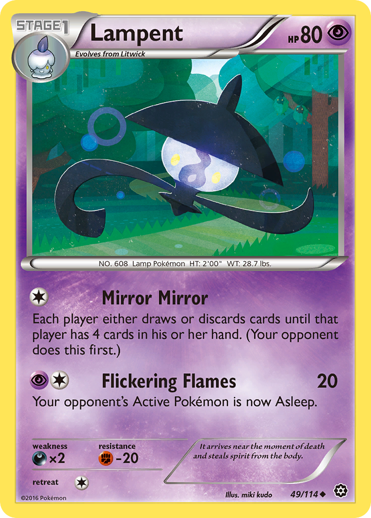 Lampent (49/114) [XY: Steam Siege] | Galactic Gamez