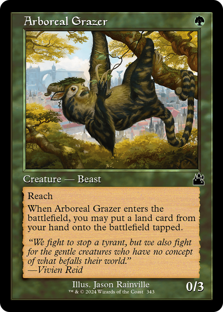 Arboreal Grazer (Retro Frame) [Ravnica Remastered] | Galactic Gamez