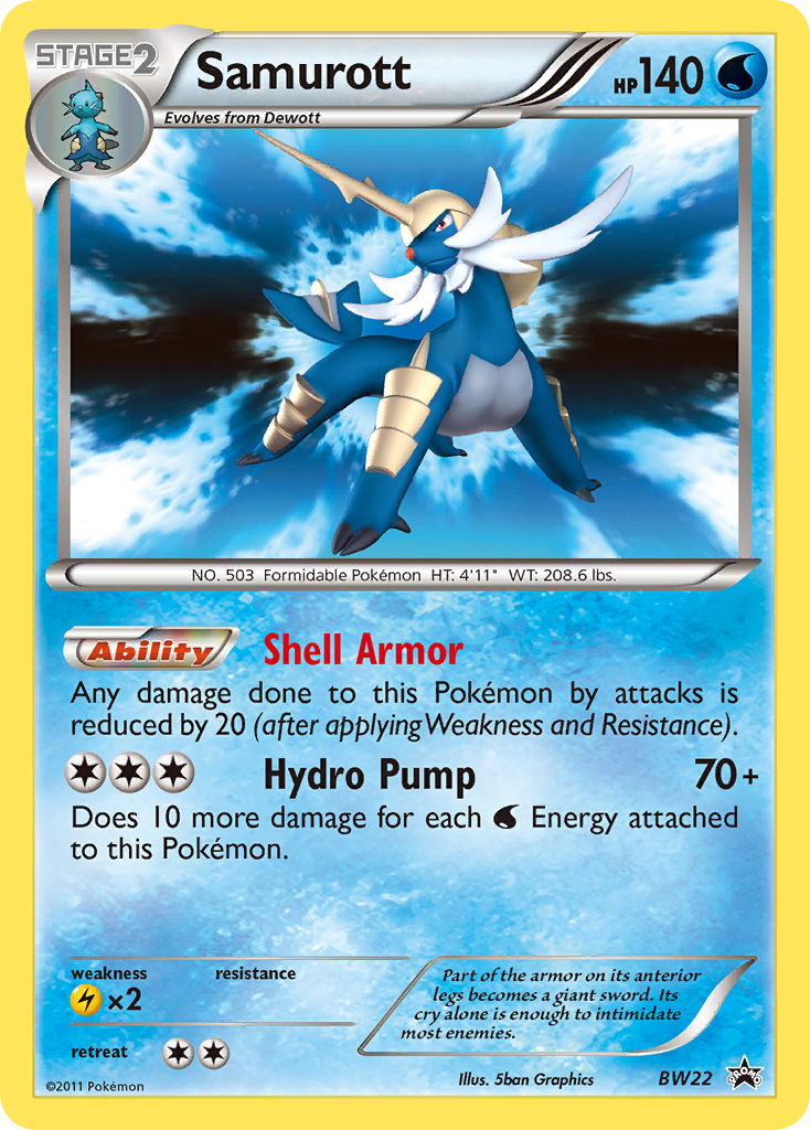 Samurott (BW22) [Black & White: Black Star Promos] | Galactic Gamez