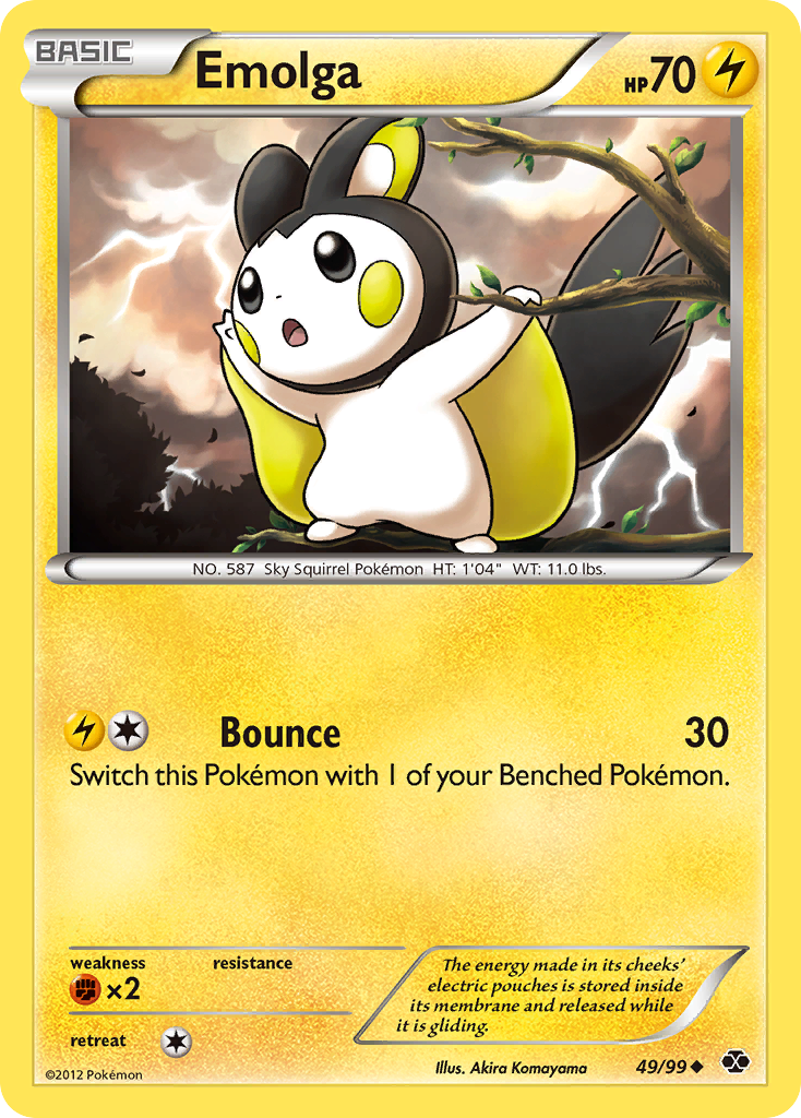 Emolga (49/99) [Black & White: Next Destinies] | Galactic Gamez